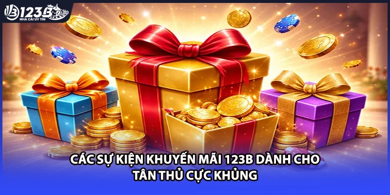 Các sự kiện khuyến mãi 123B dành cho tân thủ cực khủng