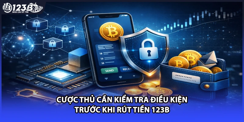 Cược thủ cần kiểm tra điều kiện trước khi rút tiền 123B