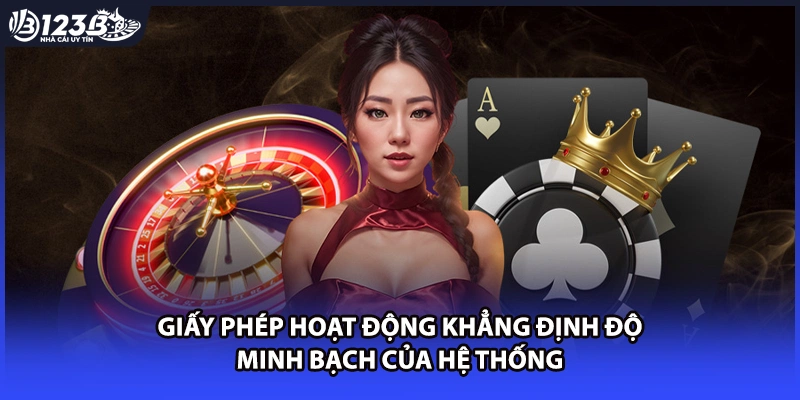Giấy phép hoạt động khẳng định độ minh bạch của hệ thống