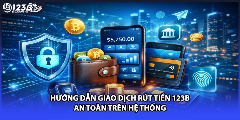 Hướng dẫn giao dịch rút tiền 123B an toàn trên hệ thống