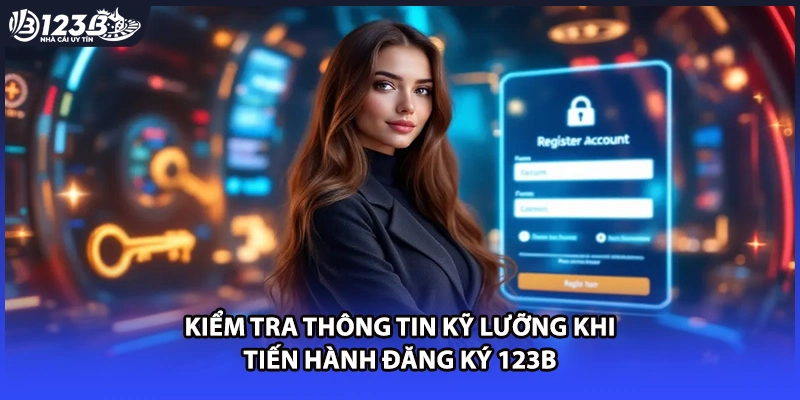 Kiểm tra thông tin kỹ lưỡng khi tiến hành đăng ký 123B