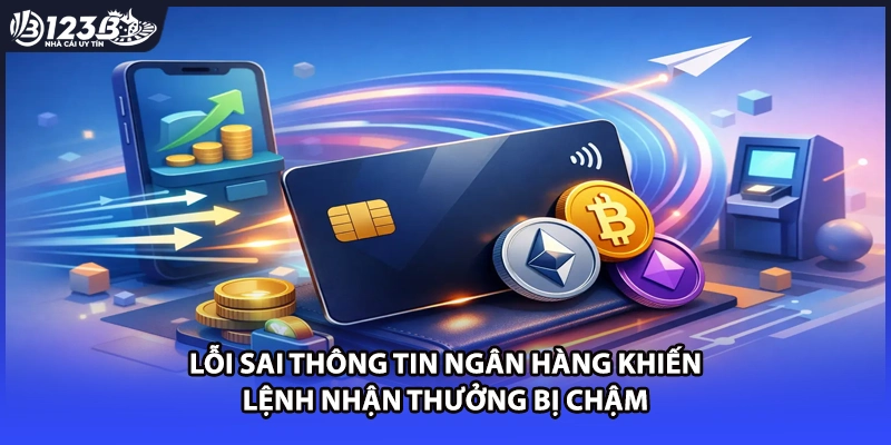 Lỗi sai thông tin ngân hàng khiến lệnh nhận thưởng bị chậm