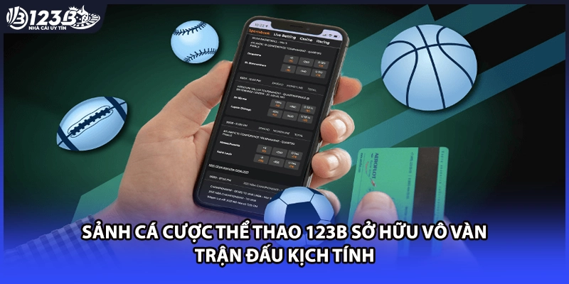 Sảnh cá cược thể thao 123B sở hữu vô vàn trận đấu kịch tính